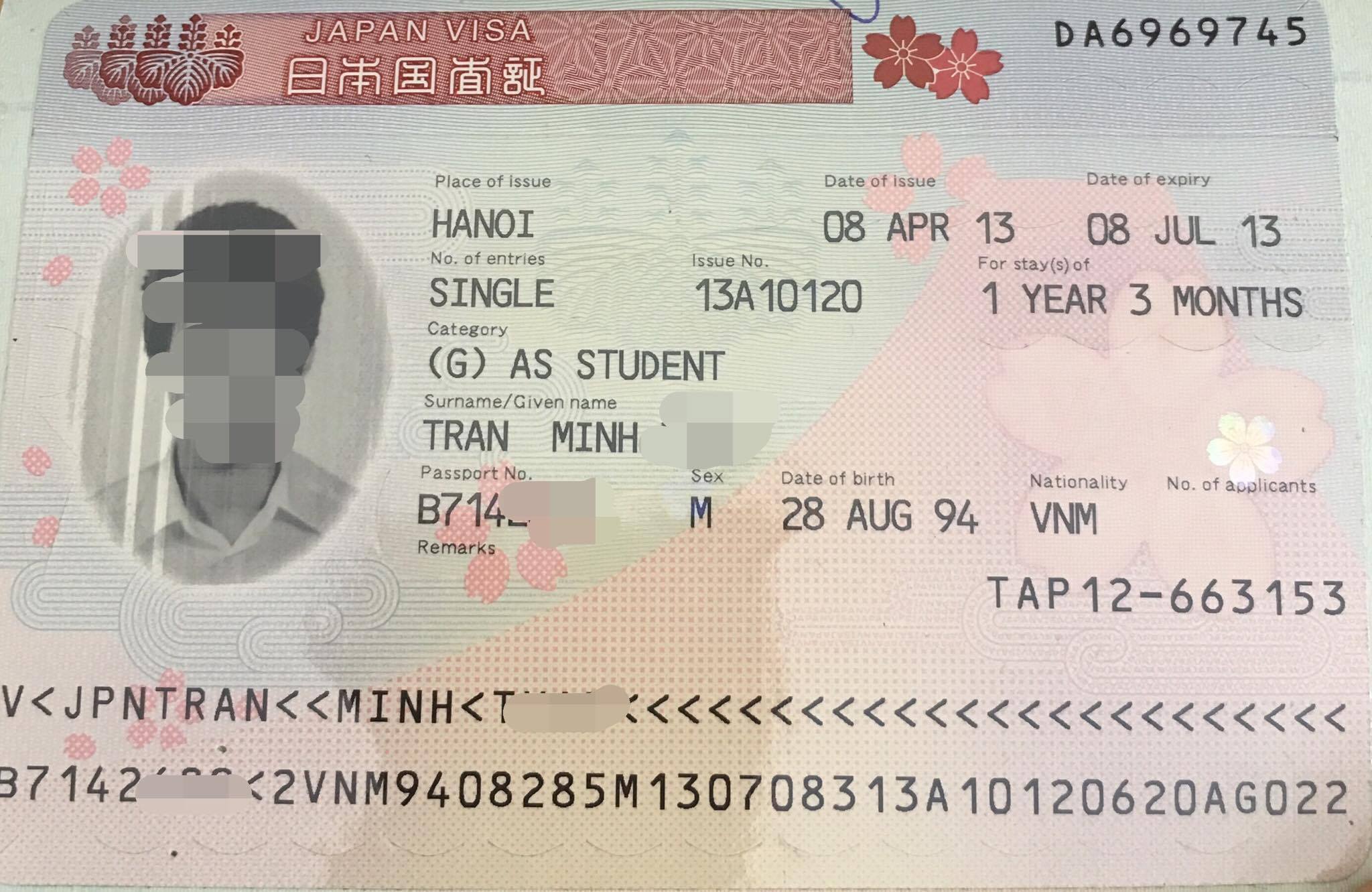 Hồ sơ xin visa du học Nhật Bản