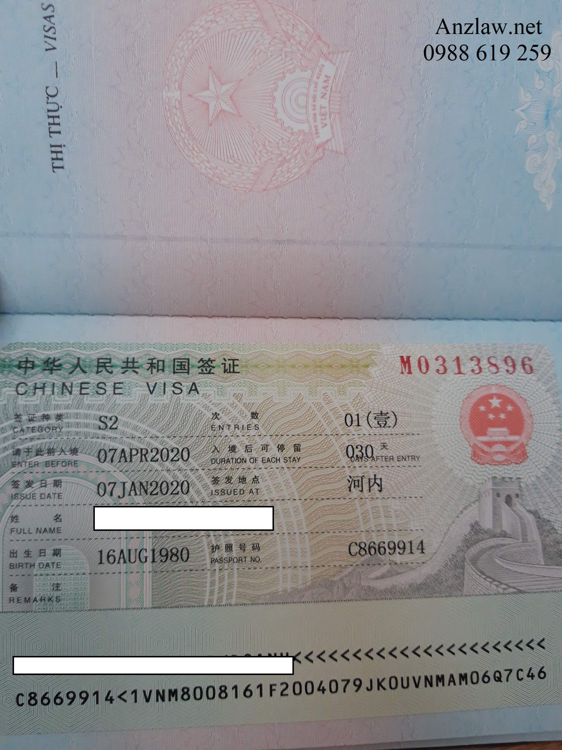 Dịch vụ làm visa kết hôn Trung Quốc