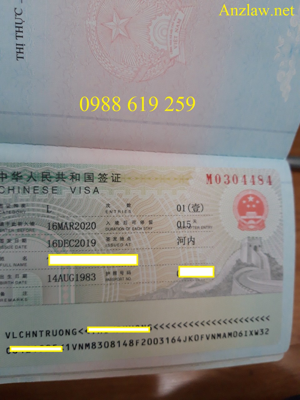 Giấy tờ cần chuẩn bị khi xin visa du lịch Trung Quốc