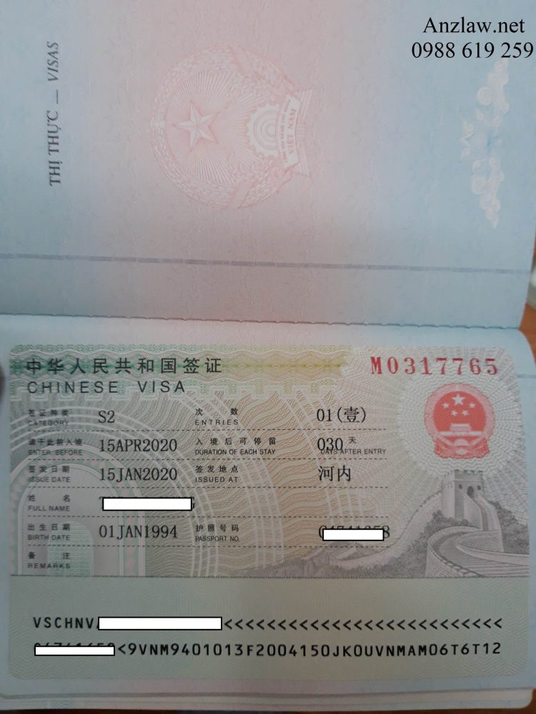 Visa kết hôn với người Trung Quốc Visa kết hôn với người Trung Quốc