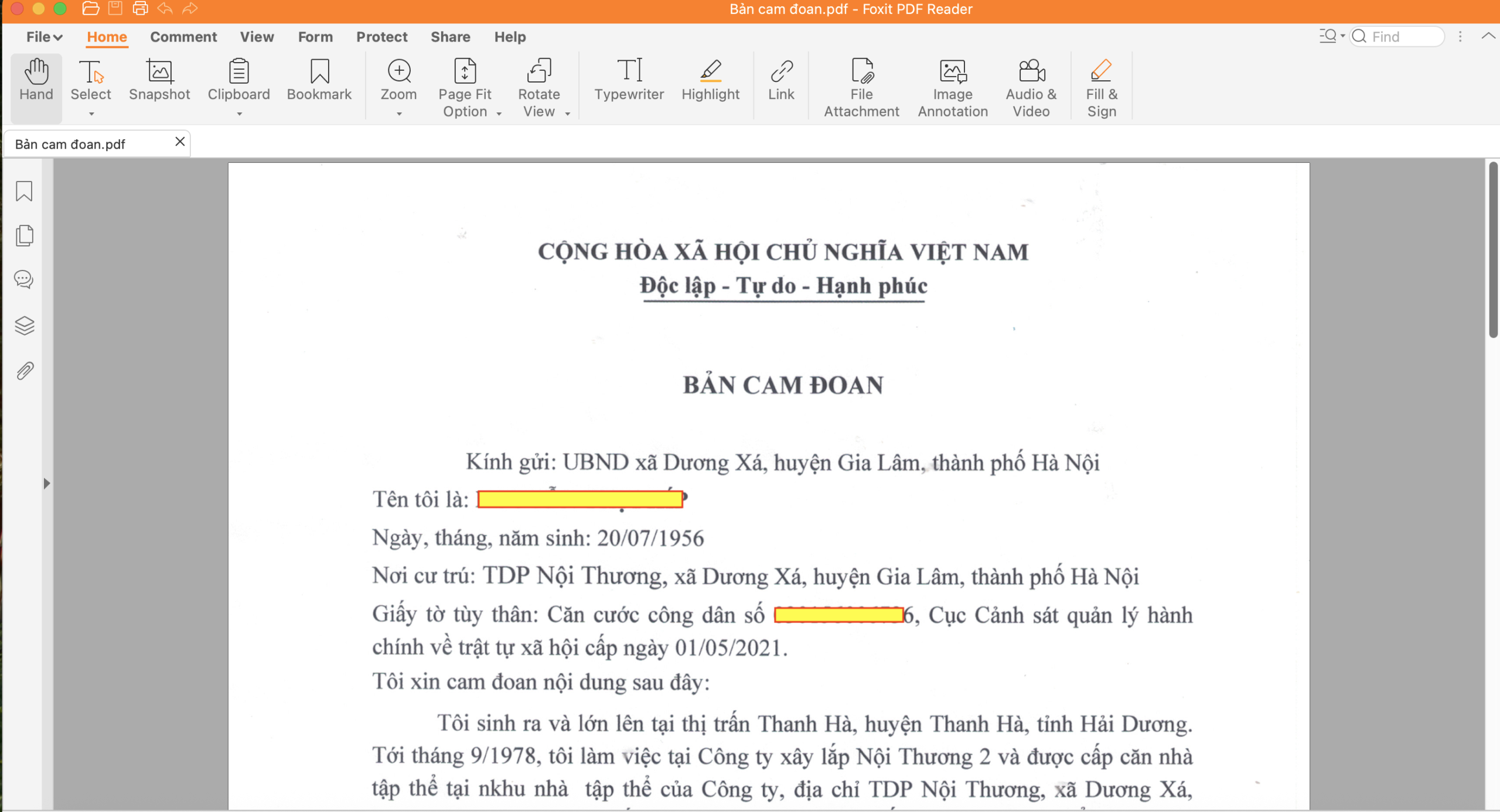 Cam đoan xin Giấy xác nhận tình trạng hôn nhân khi đã thường trú nhiều nơi Cam đoan xin Giấy xác nhận tình trạng hôn nhân khi đã thường trú nhiều nơi