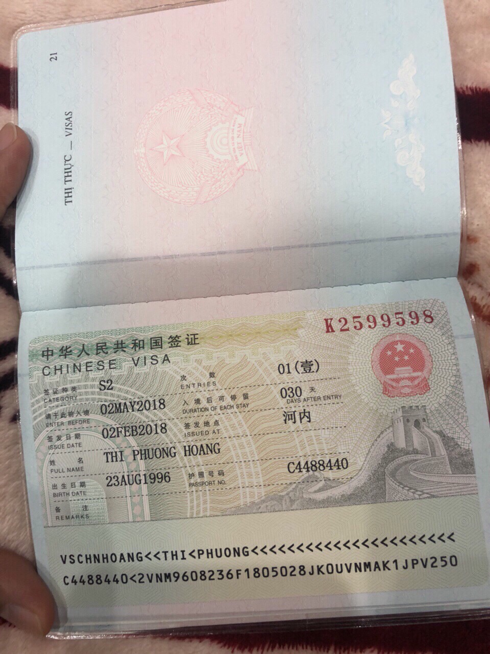 Visa kết hôn S2 | Kết hôn với người có quốc tịch Trung Quốc