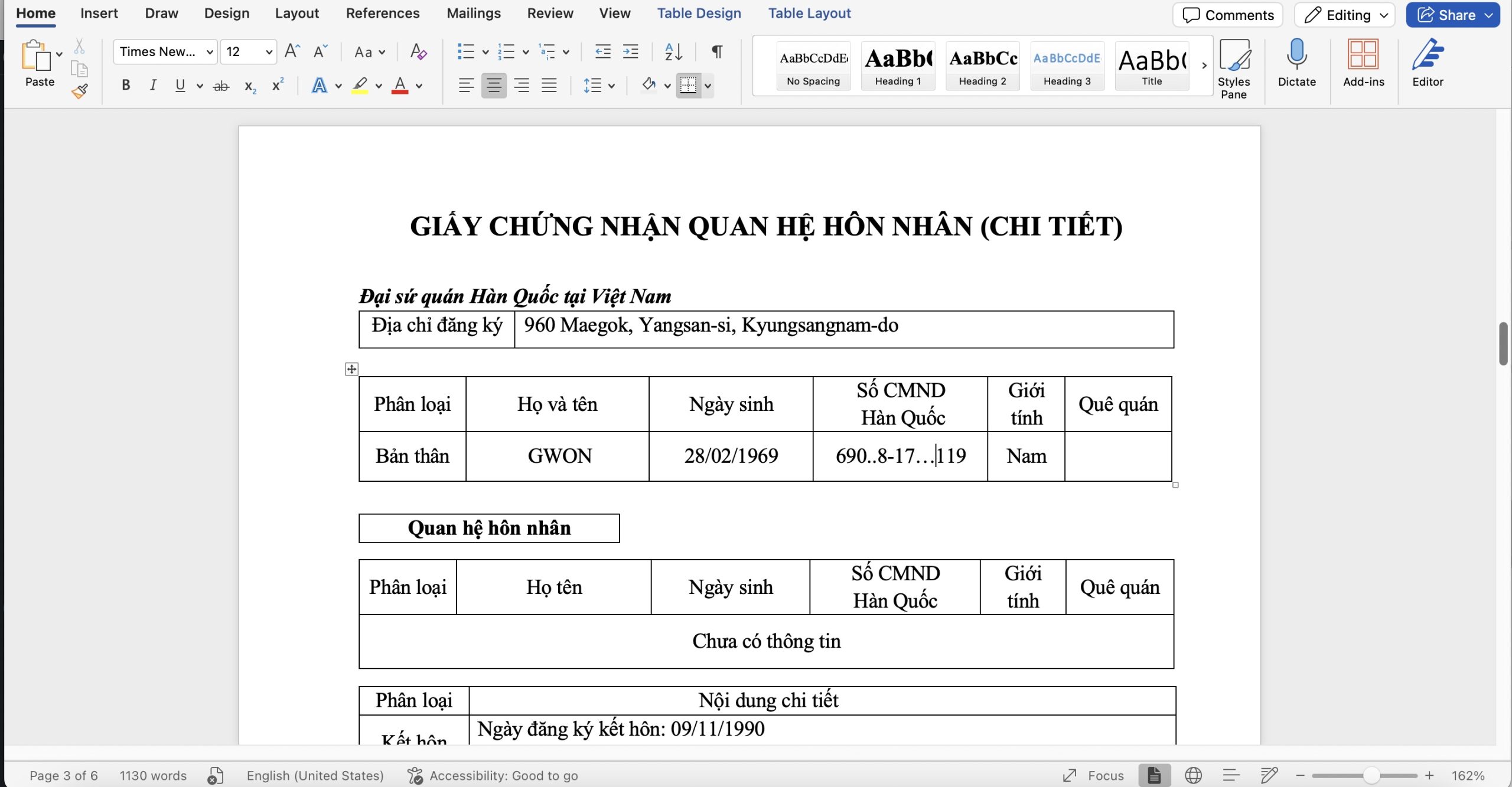 Hồ sơ để thực hiện thủ tục kết hôn với người Hàn Quốc làm việc tại Việt Nam Hồ sơ để thực hiện thủ tục kết hôn với người Hàn Quốc làm việc tại Việt Nam