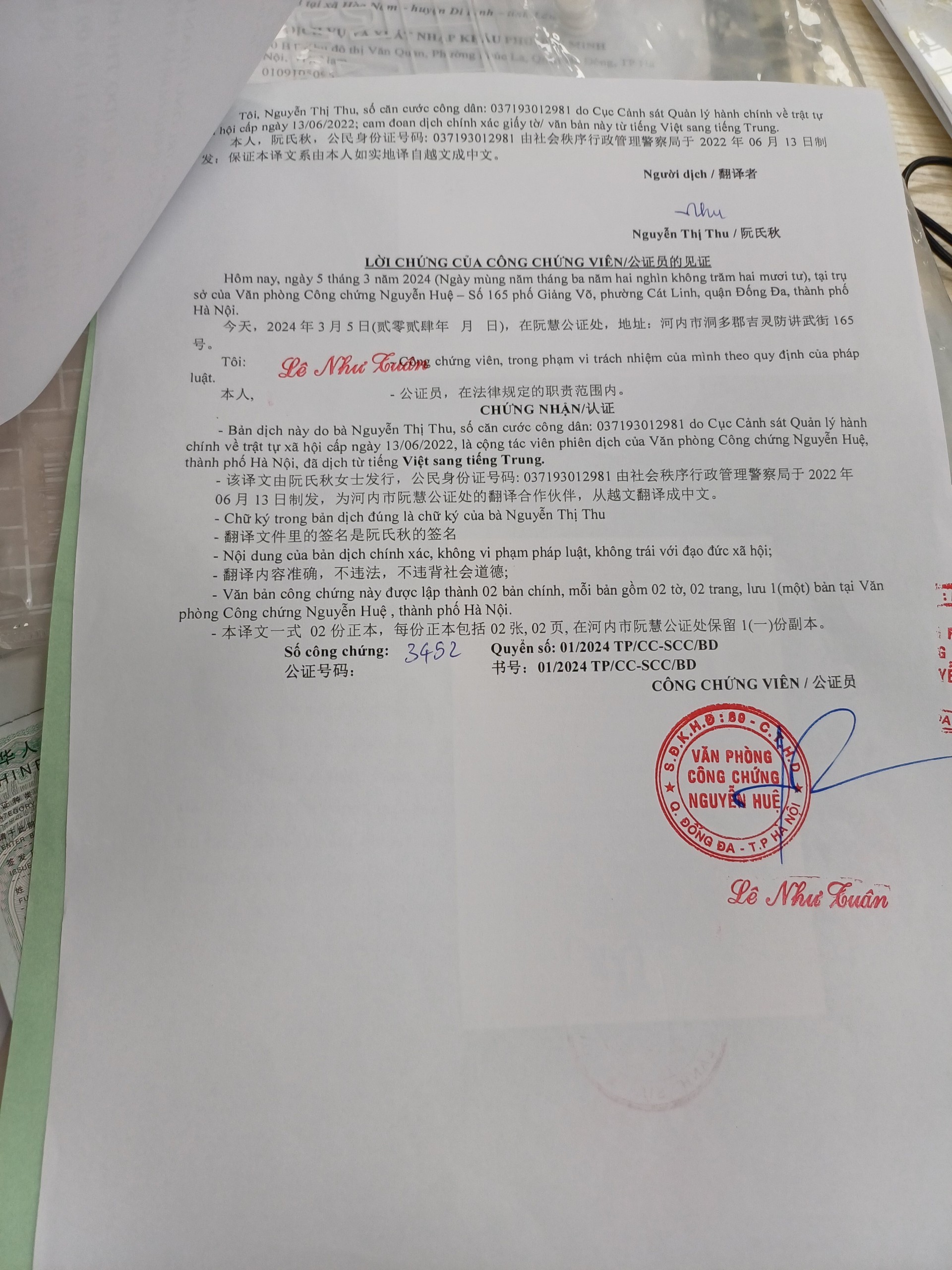 Giấy tờ cần chuẩn bị khi làm visa kết hôn Trung Quốc