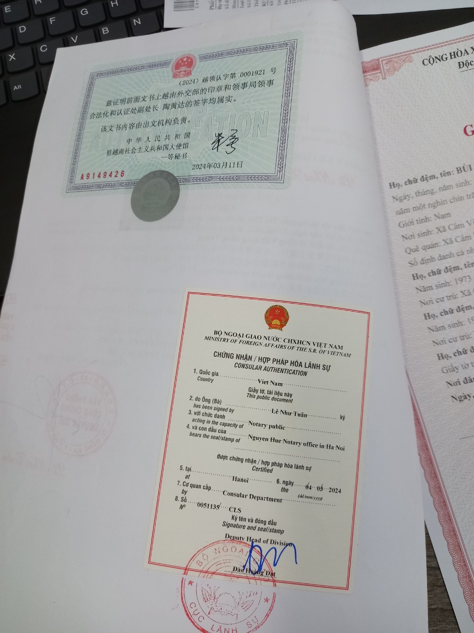 Giấy tờ đăng ký kết hôn | Quy trình đăng ký kết hôn với người Trung Quốc
