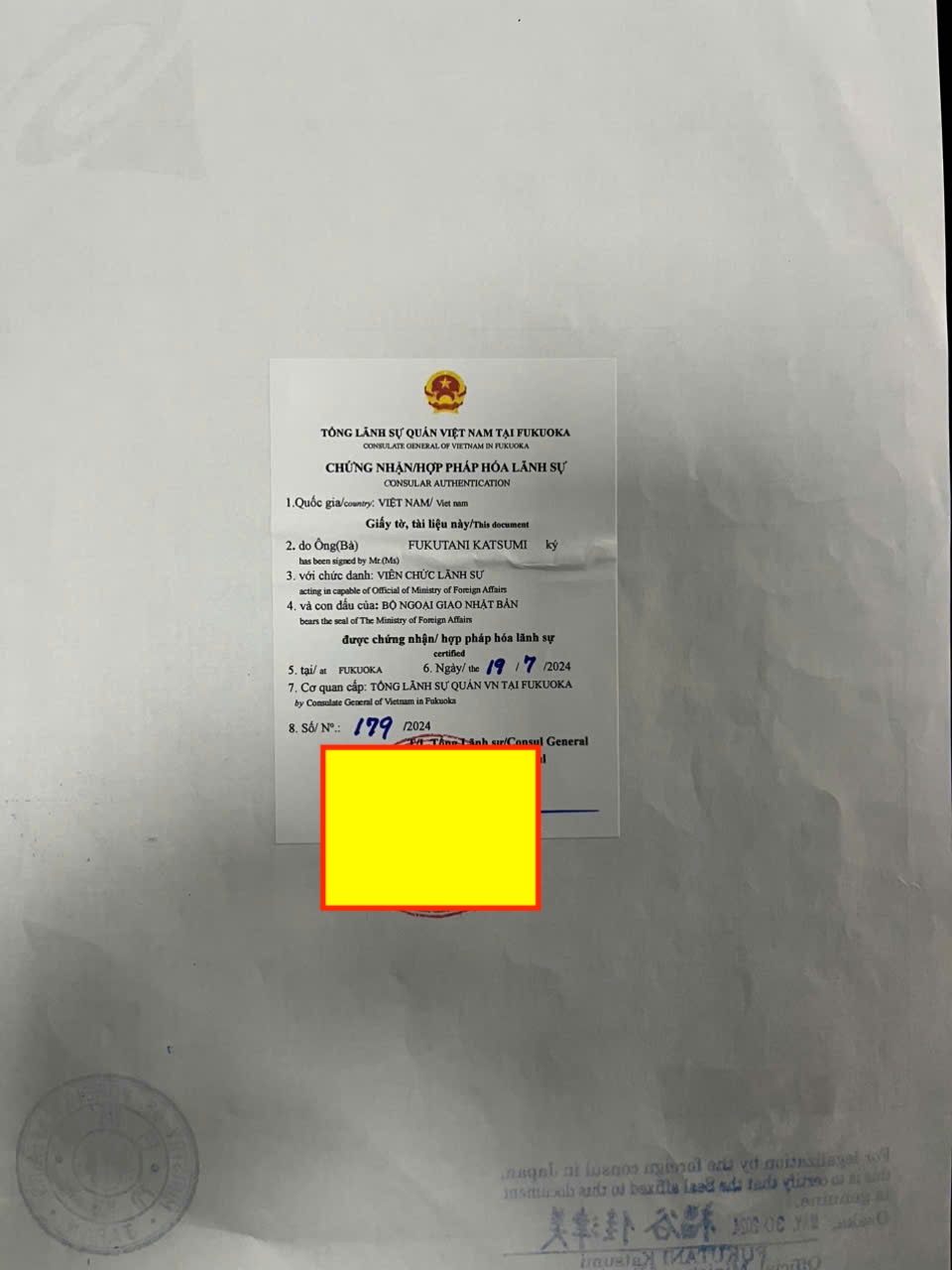 Chứng nhận lãnh sự hồ sơ ghi chú kết hôn với người Nhật Bản Chứng nhận lãnh sự hồ sơ ghi chú kết hôn với người Nhật Bản
