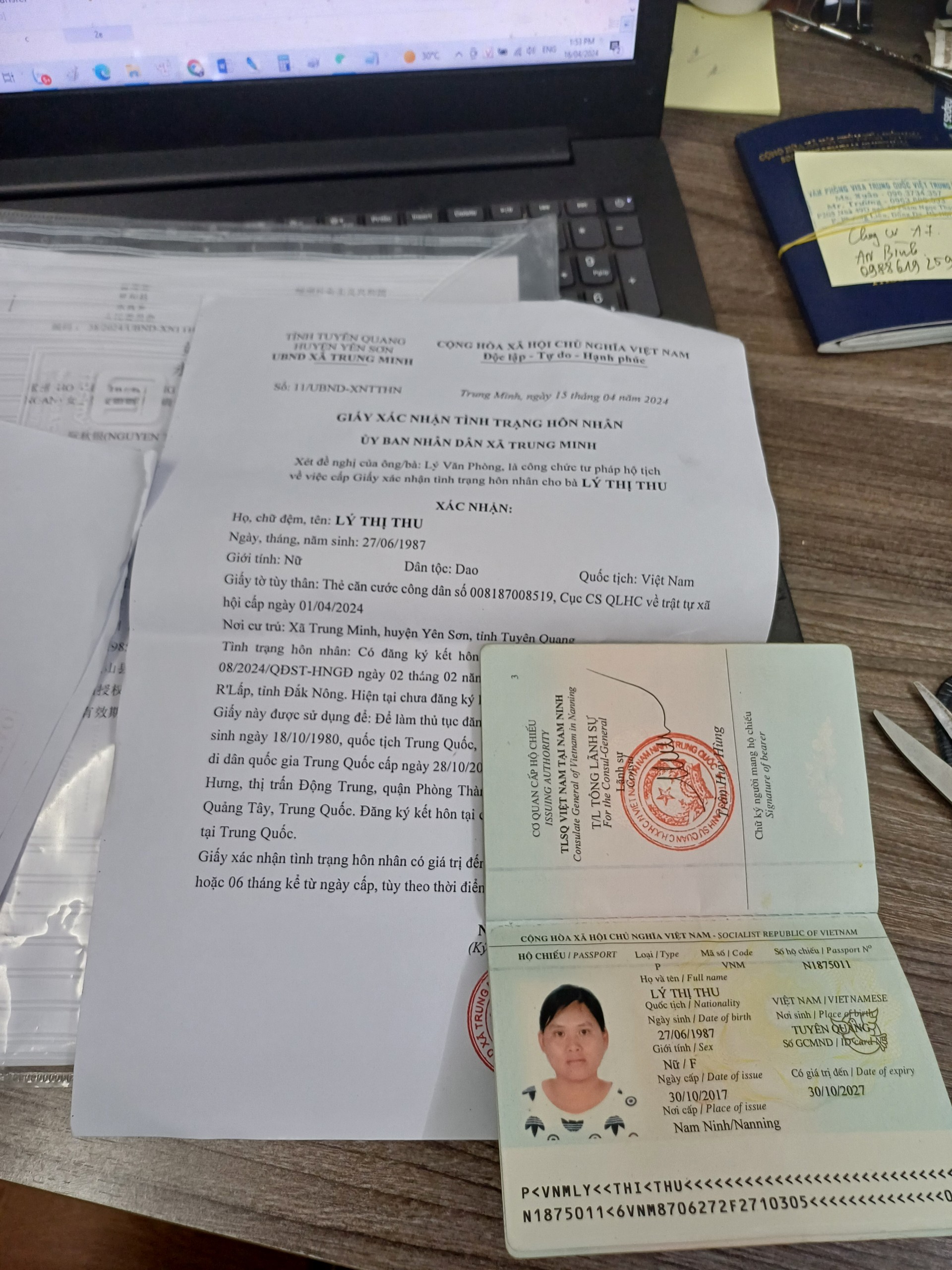 Cần giấy tờ gì để làm visa kết hôn Trung Quốc?