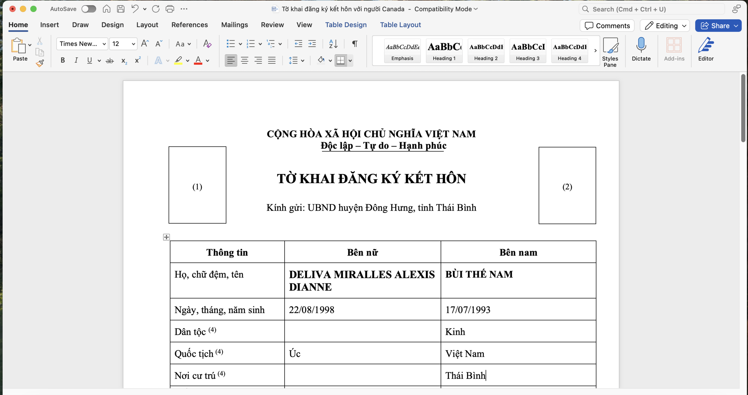 To khai dang ky ket hon voi nguoi Uc | Lam giay to ket hon voi nguoi Uc To khai dang ky ket hon voi nguoi Uc | Lam giay to ket hon voi nguoi Uc