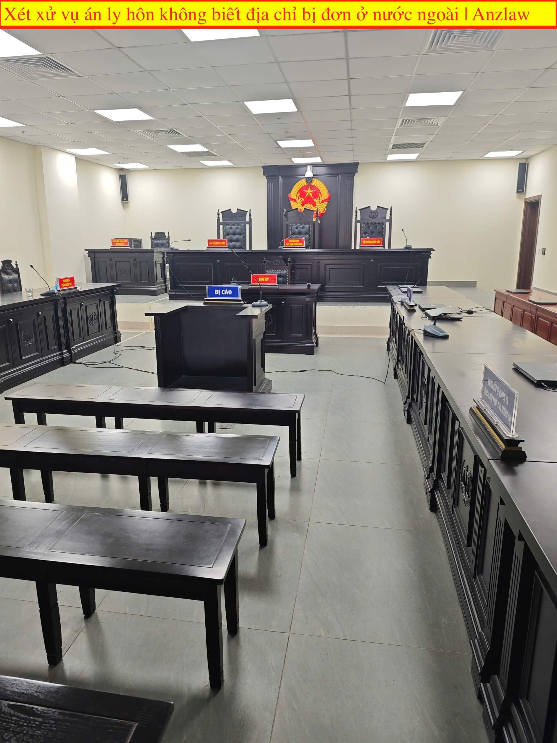 Tòa án xét xử ly hôn không biết địa chỉ của bị đơn ở nước ngoài 