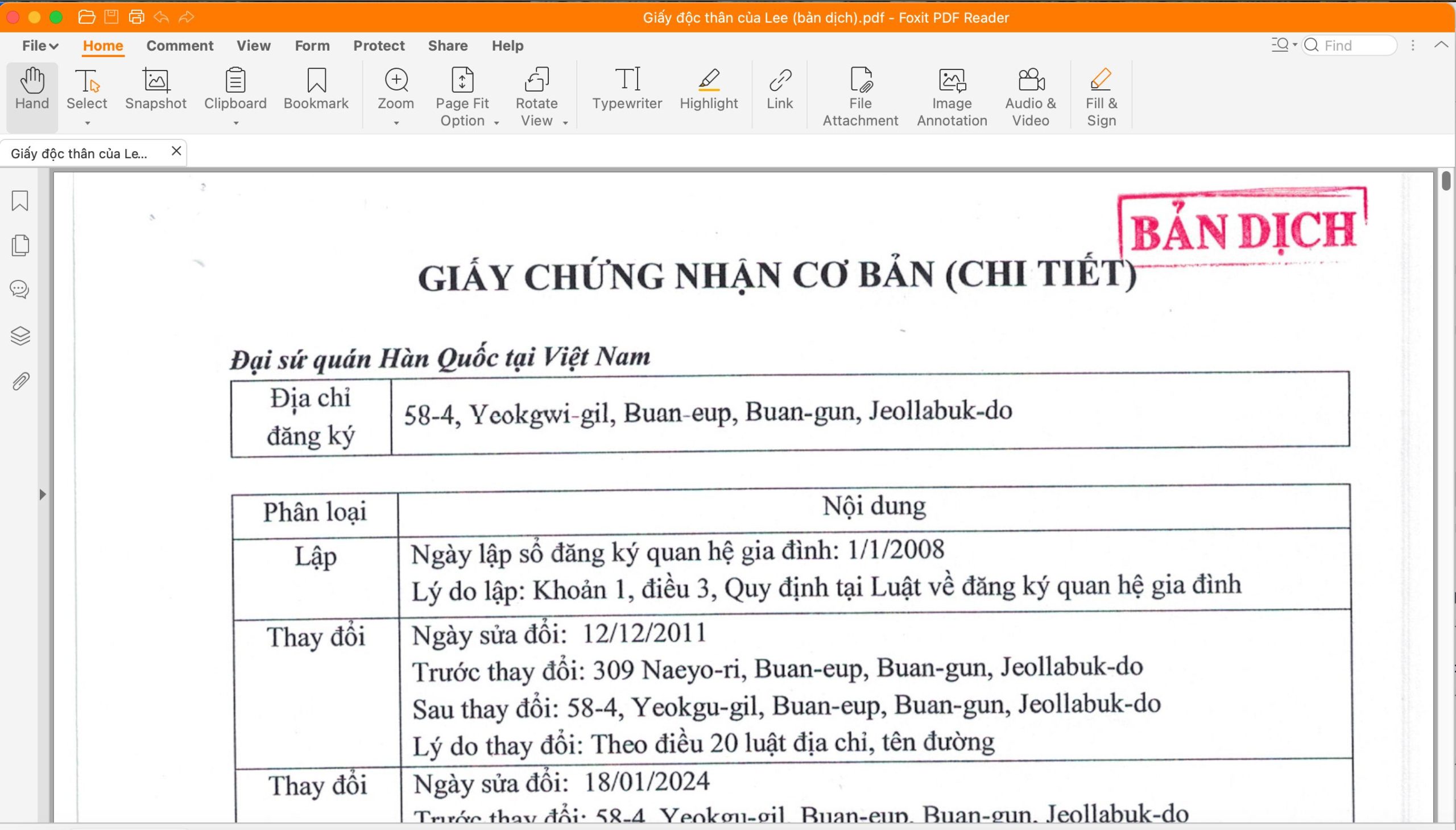 Hồ sơ thực hiện thủ tục đăng ký kết hôn với người Hàn Quốc tại Việt Nam mới nhất | ảnh minh họa